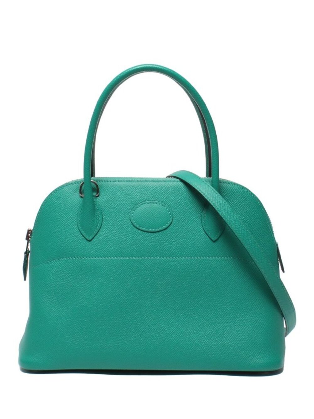 Hermes 2-Way Shoulder Bag Silver Veau Epsom Bolide 27